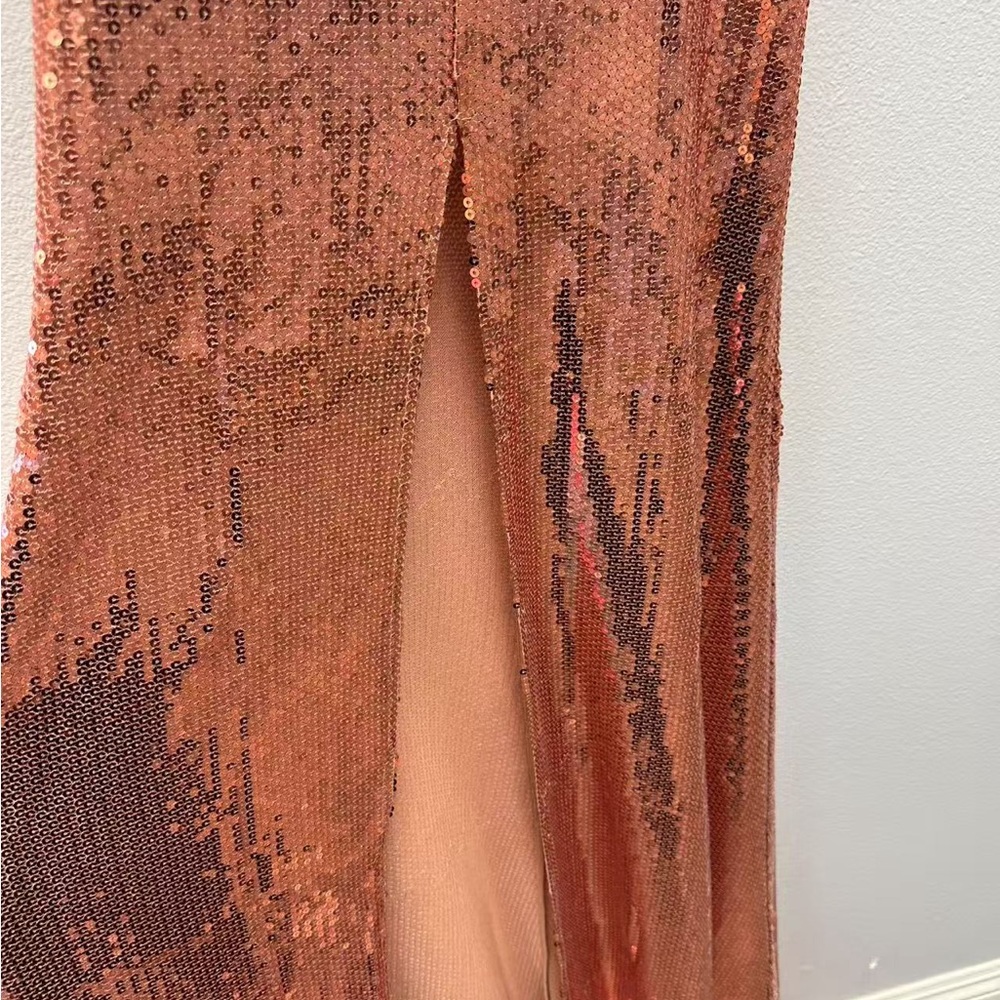 Alex Perry Rose Gold Backless Sequin Dress - Picture 10 of 13